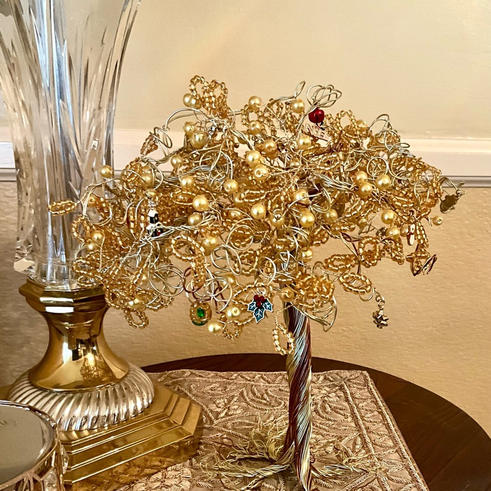 Gold Christmas tree (last one sold, will make upon request)